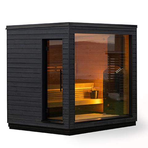 SaunaLife Model G6 Pre-Assembled Outdoor Home Sauna Garden-Series Fully Assembled Backyard Home Sauna, Up to 5 Persons