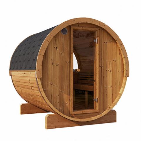 SaunaLife Model E8W ERGO Series Sauna Barrel 6 Person