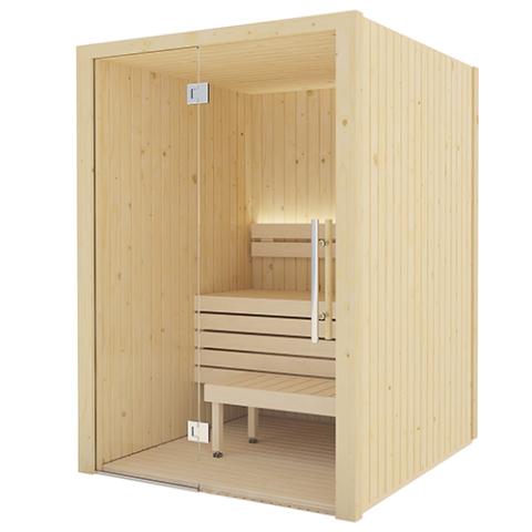 SaunaLife Model X2 XPERIENCE Series Indoor Sauna DIY Kit w/LED Light System, 1-2-Person, Spruce