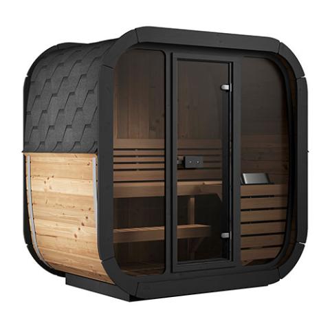 SaunaLife Model CL4G Cube-Series Outdoor Home Sauna Kit 3-4 Person