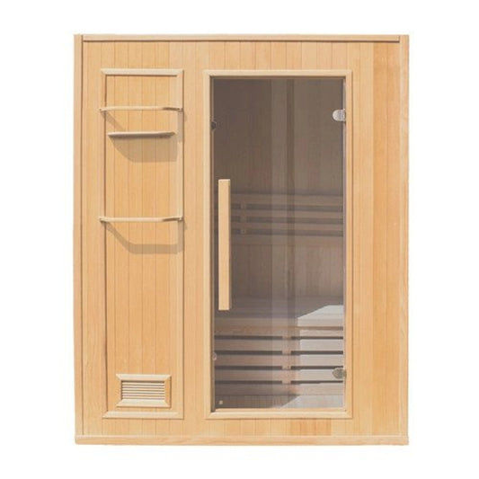 Aleko Canadian Hemlock Indoor Wet Dry Sauna - 3 kW ETL Certified Heater - 3 Person-1618925963