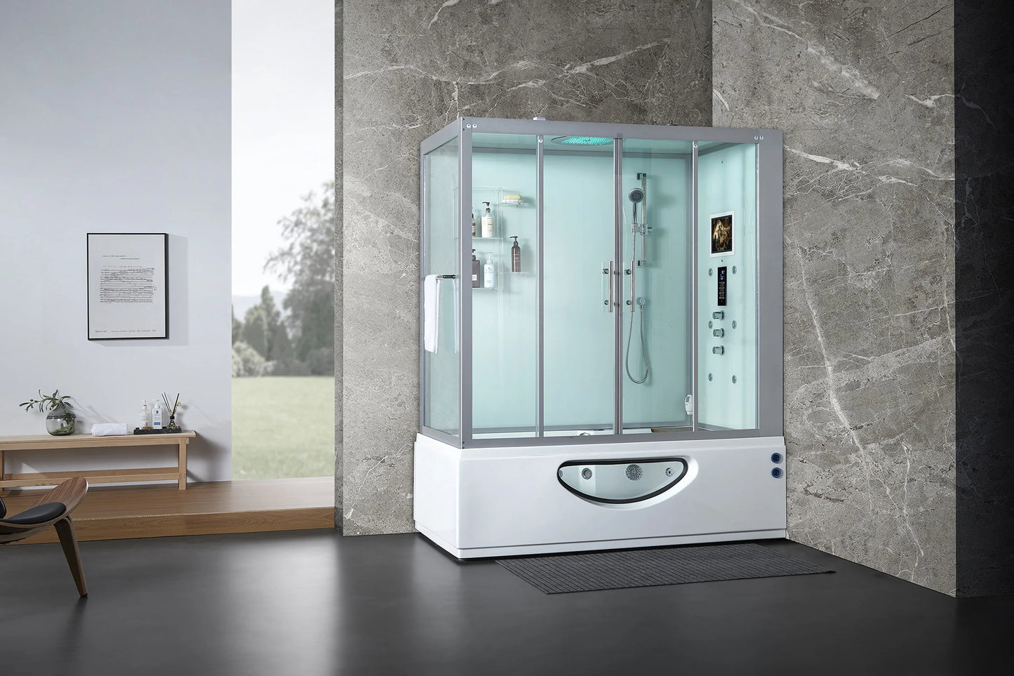 Platinum Catania Steam Shower White