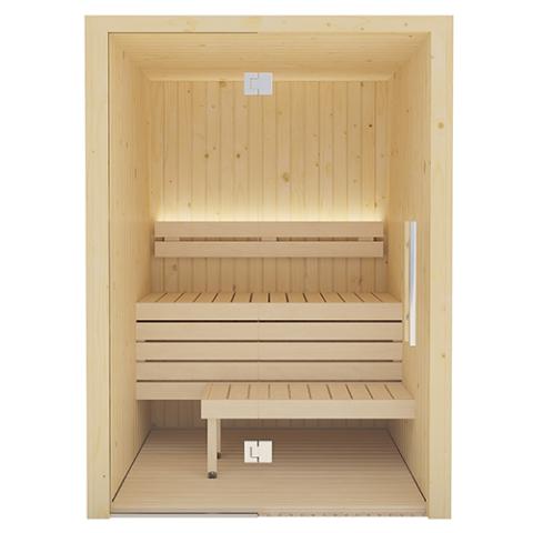 SaunaLife Model X2 XPERIENCE Series Indoor Sauna DIY Kit w/LED Light System, 1-2-Person, Spruce