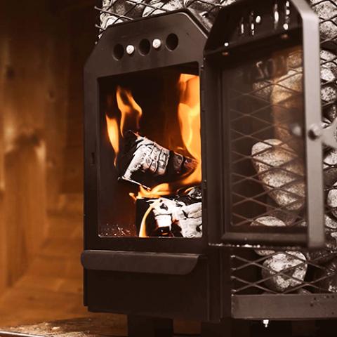 Cozy Heat O Sauna Stove Wood Burning Sauna Stove, Up to 18kW