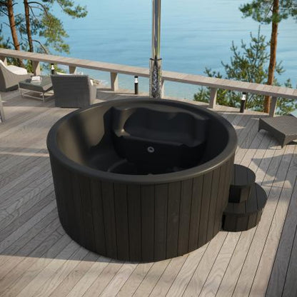 SaunaLife Model S4B  Soak-Series Home Wood-Burning Hot Tub