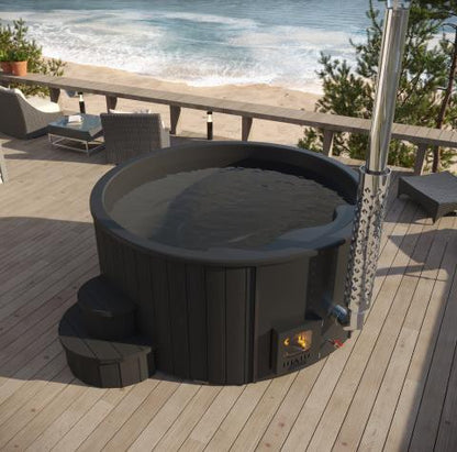 SaunaLife Model S4B  Soak-Series Home Wood-Burning Hot Tub