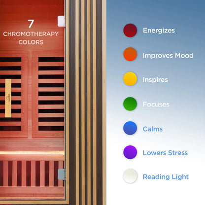 ALEKO Canadian Hemlock Infrared Sauna – Brown - 1-2 Person