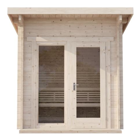 SaunaLife Model G4 Outdoor Home Sauna Kit Garden-Series Outdoor Home Sauna Kit - Up to 6 Persons