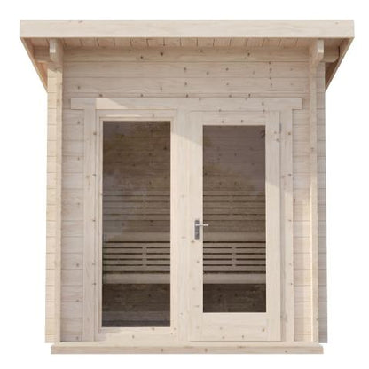 SaunaLife Model G4 Outdoor Home Sauna Kit Garden-Series Outdoor Home Sauna Kit - Up to 6 Persons