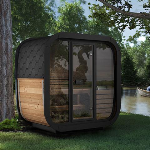 SaunaLife Model CL4G Cube-Series Outdoor Home Sauna Kit 3-4 Person