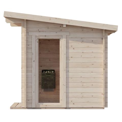 SaunaLife Model G4 Outdoor Home Sauna Kit Garden-Series Outdoor Home Sauna Kit - Up to 6 Persons